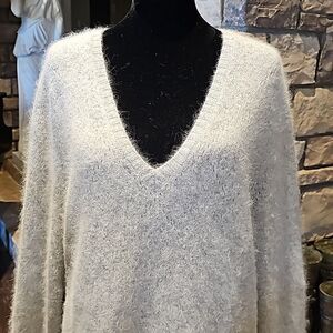 Jillian Jones angora pullover V neck sweater size 1X